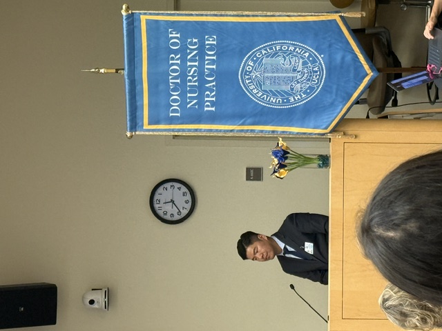 Alex Kim presents his DNP project.