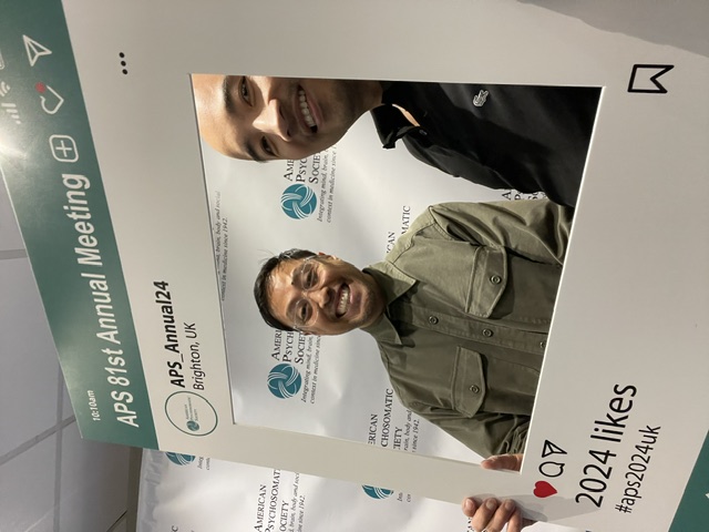 Dr. Tolentino with Edmund in the UK.
