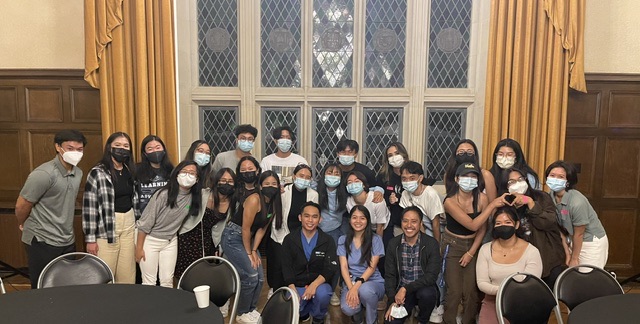 Dr. Tolentino with students and speakers at the PCH Health Graduate Student Panel