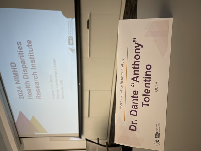 At the NIH Health Disparities Research Institute.