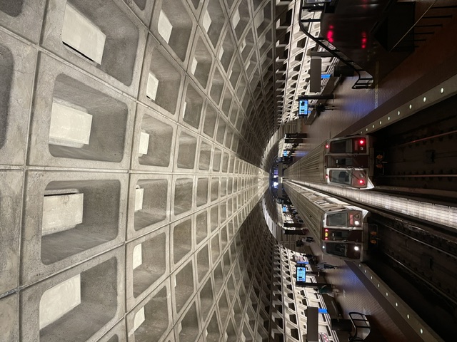 Exploring Washington, DC during the week.