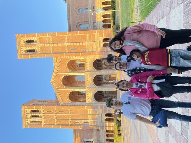 Celebrating the journey with family.