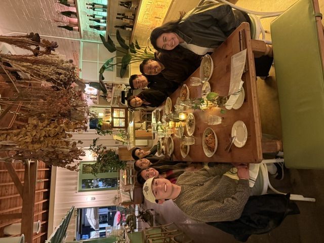 The team gathers in West Hollywood for a Thanksgiving get-together.