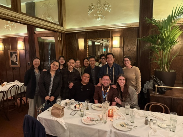 UCLA Nursing faculty and students at dinner during WIN 2026.