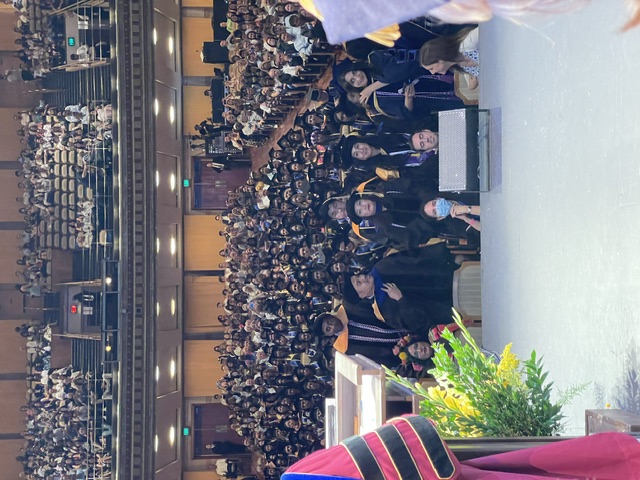 Matthew Peña at the 2024 commencement.