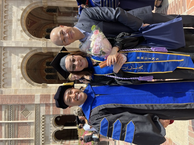 Dr. Mayumi Saiki at commencement.