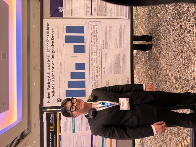 Michael presents the integrative review on patient-facing AI for diabetes self-management.
