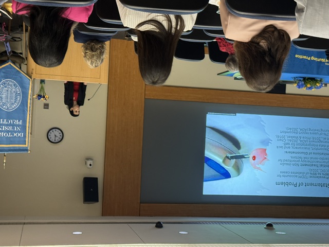 Nahid Karimi presents her DNP project.