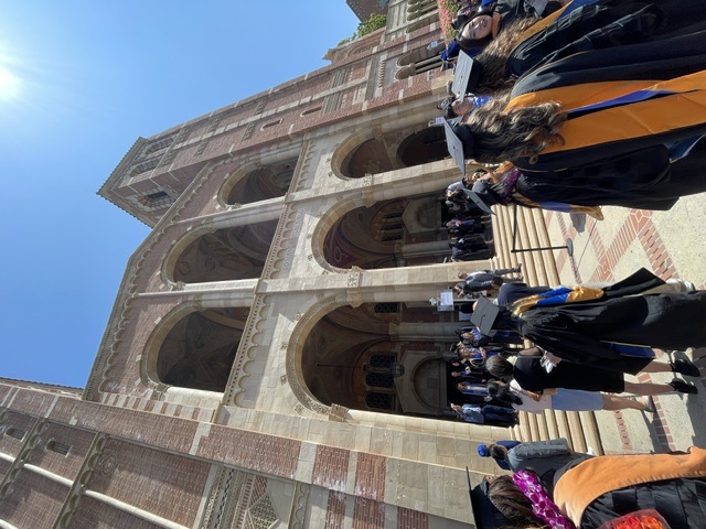 Royce Hall, the setting for UCLA commencement.